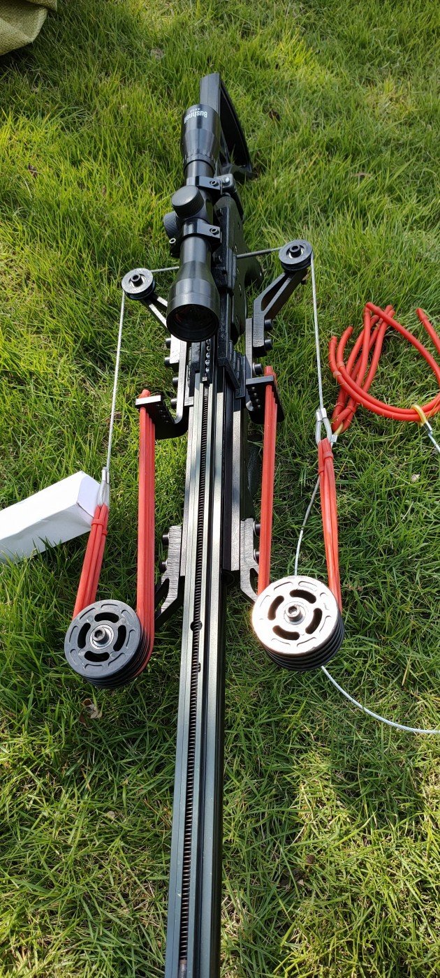 9ST Semi Automatic 40BB SlingBow Plastic Butt Ammo Dart Ball 8MM FULL