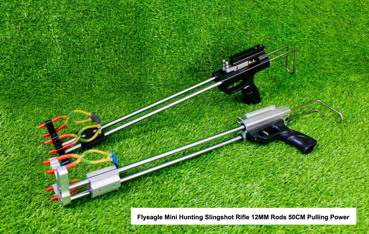 Flyeagle Mini Hunting Slingshot Rifle 12MM Rods 50CM Pulling Power