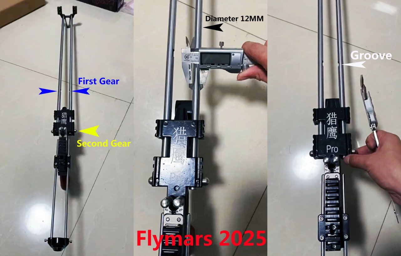 Flymars 2025 One Slingshot With 2 Pulling Power Gears Unique Design