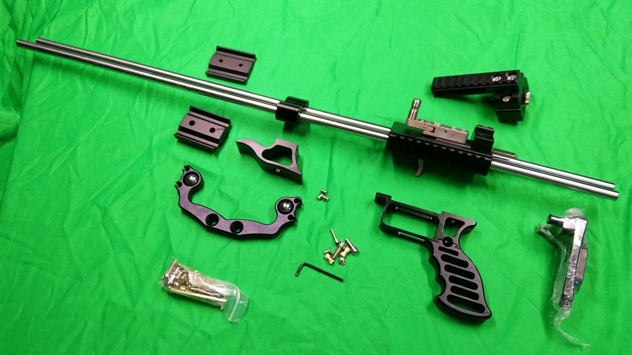 Flymars 2144A Deluxe Hunting Slingshot Rifle 12MM Rods 70CM Pulling