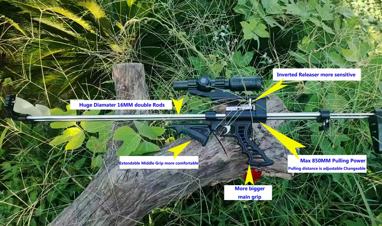 Huge Diameter 16MM Rods Flymars 2024 Hunting Slingshot Rifle HeavyDuty