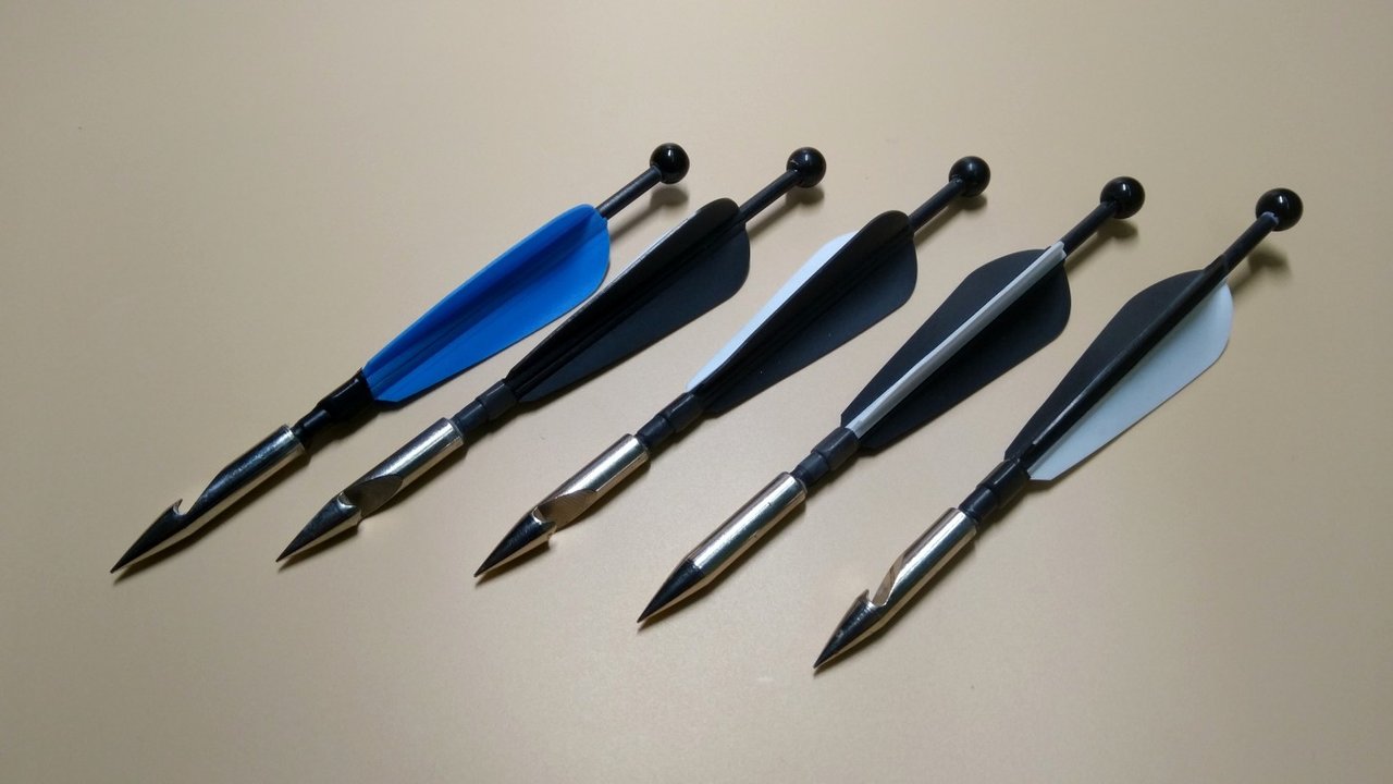 12PCS Mini Arrow Darts For Hunting Slingshot Rifle Max Supports 35LBF