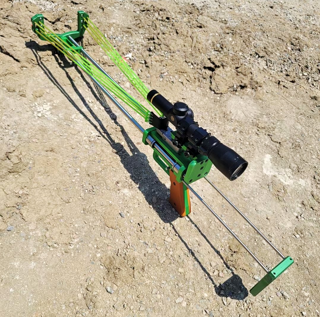 Flymars 2035 Mini Hunting Slingshot Rifle 60CM Pulling Power Newest