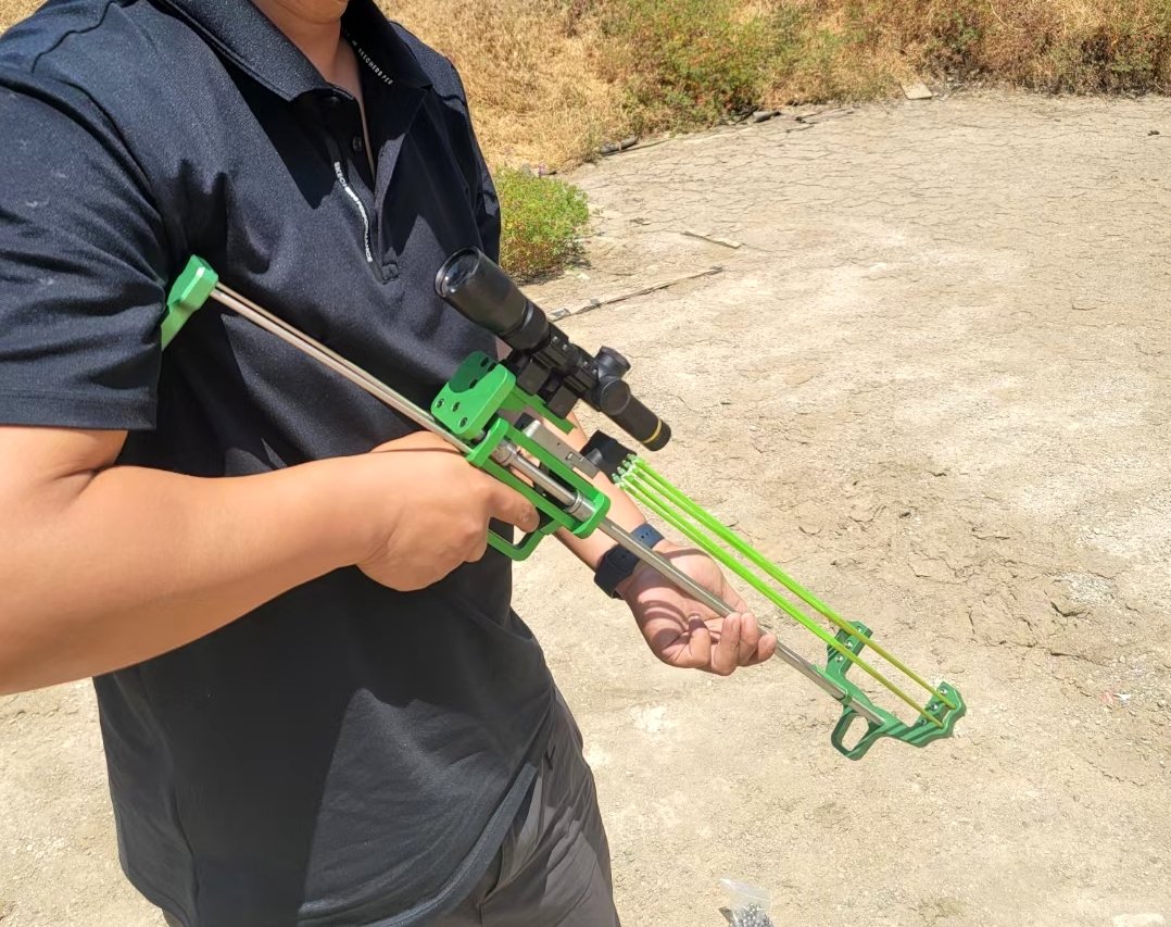 Flymars 2035 Mini Hunting Slingshot Rifle 60CM Pulling Power Newest